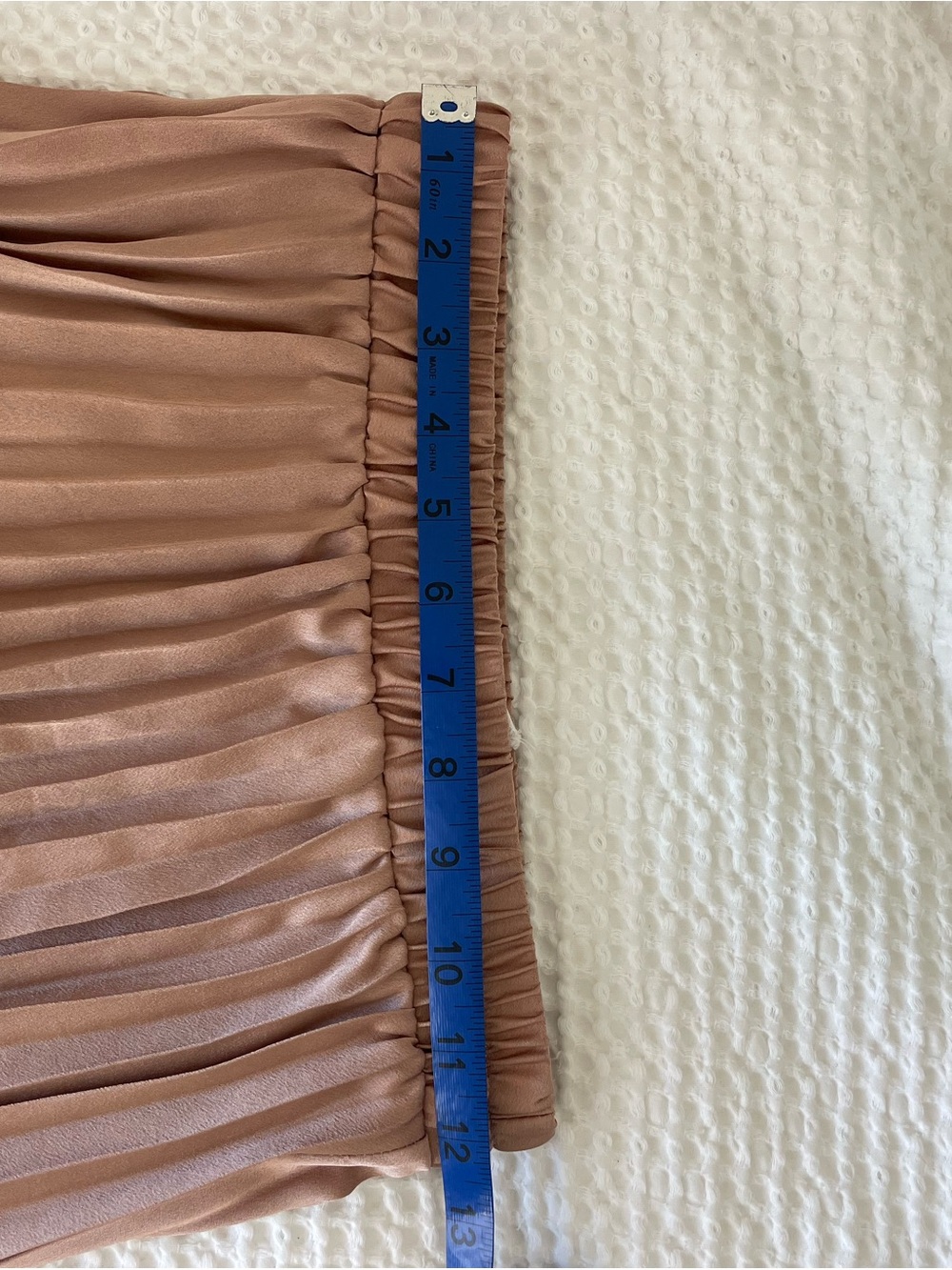 Pleated Midi Skirt in Blush Pink - Picture 3 of 3